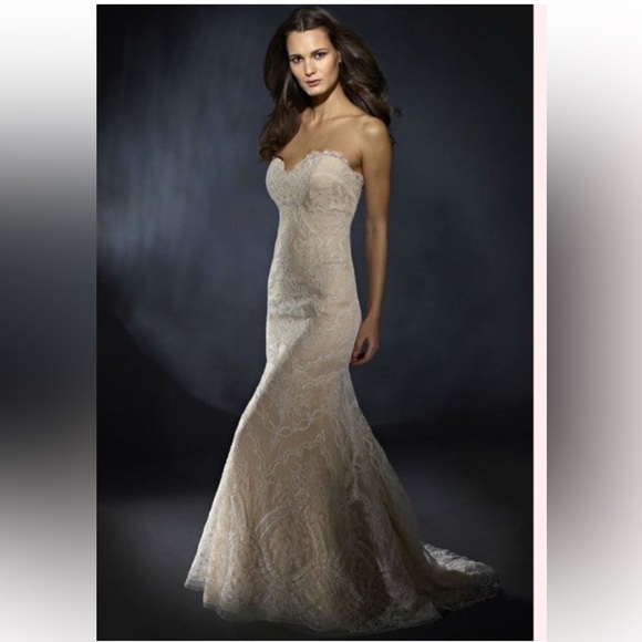 Marisa 898 Lace Wedging Gown - Picture 1 of 9